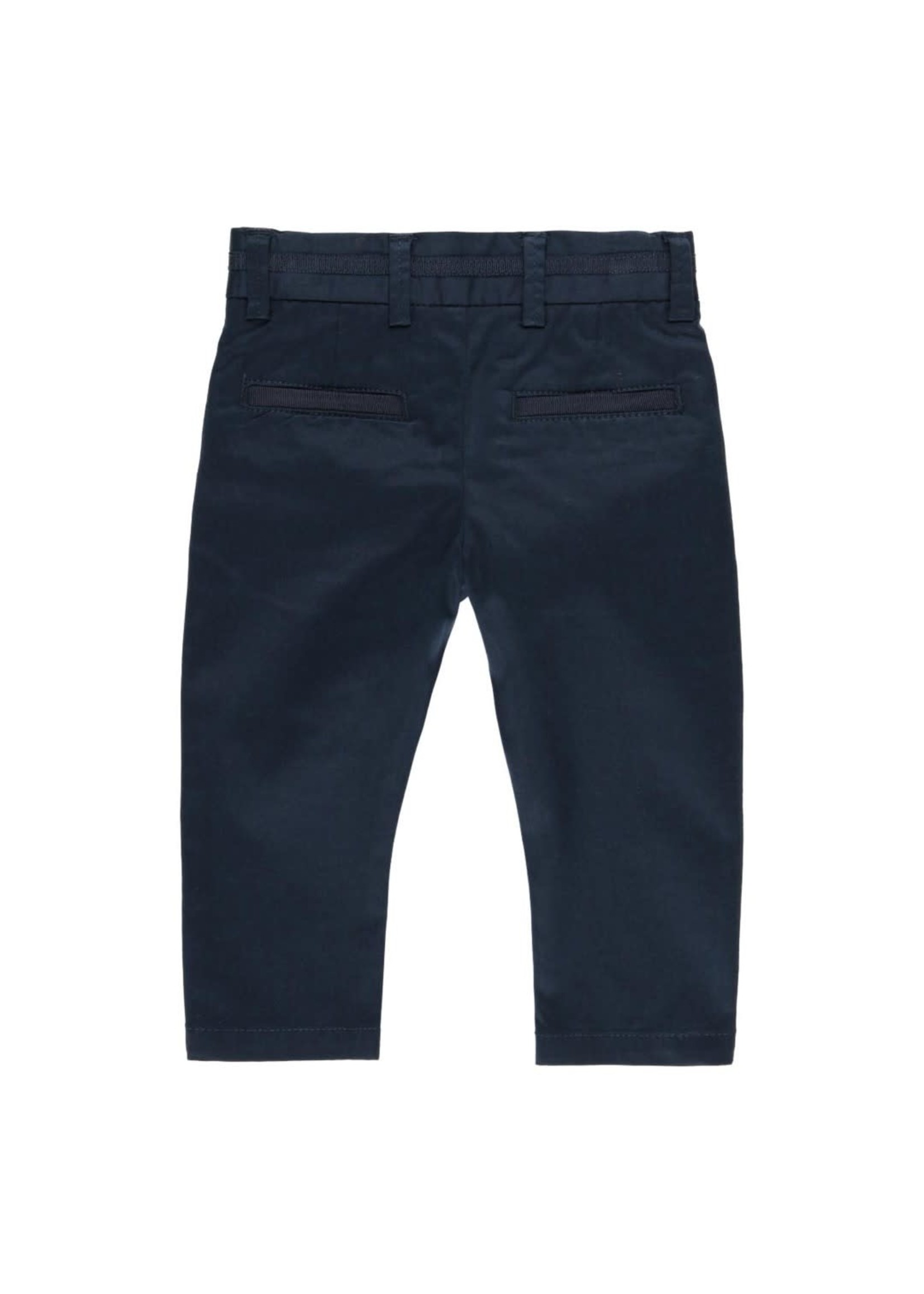 Boboli Stretch satin trousers for baby boy NAVY 712178