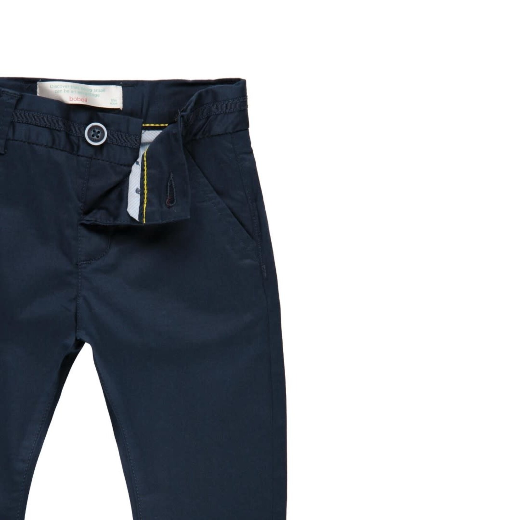 Boboli Boboli Stretch satin trousers for baby boy NAVY 712178