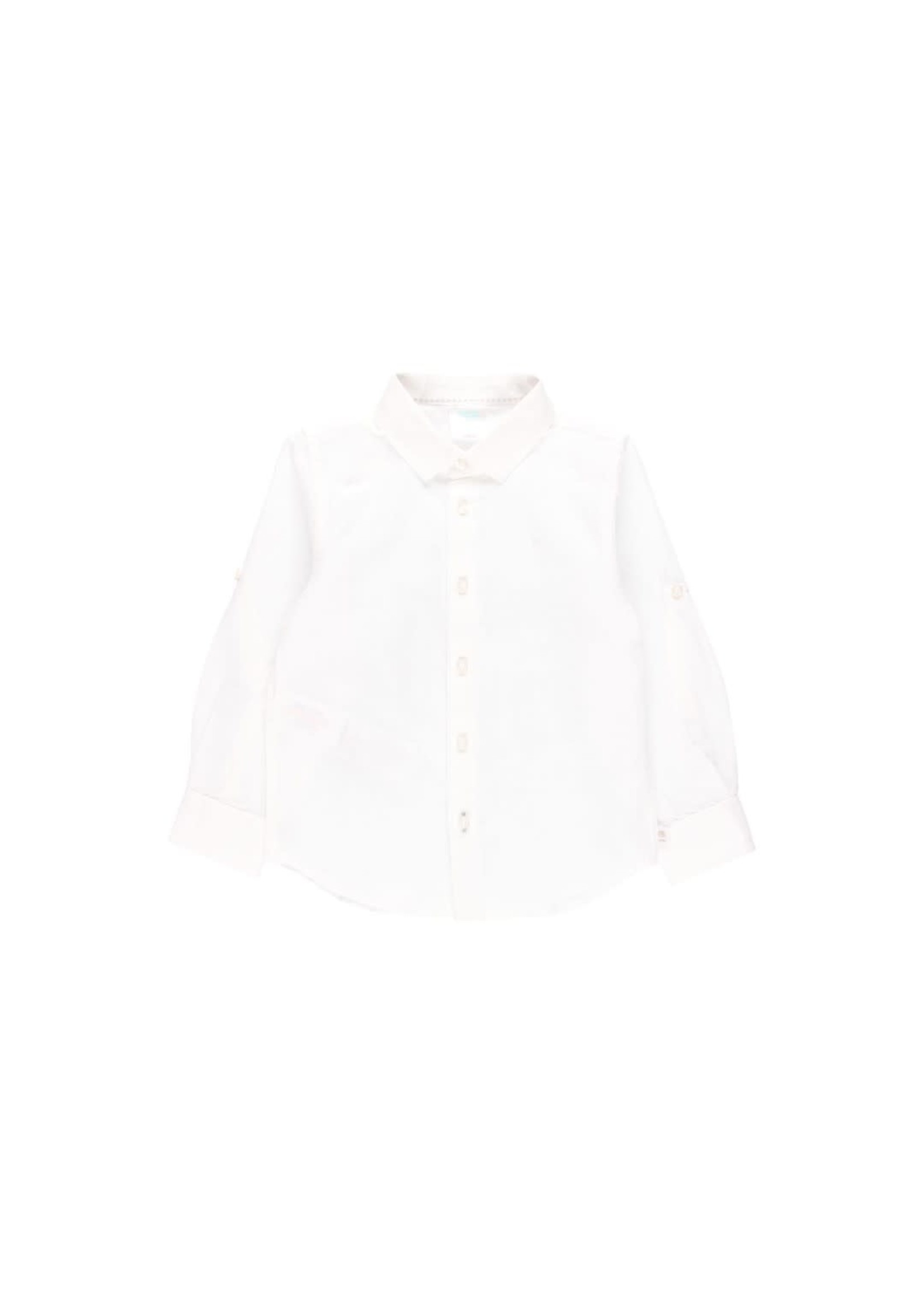 Boboli Linen shirt long sleeves for boy WHITE 732002