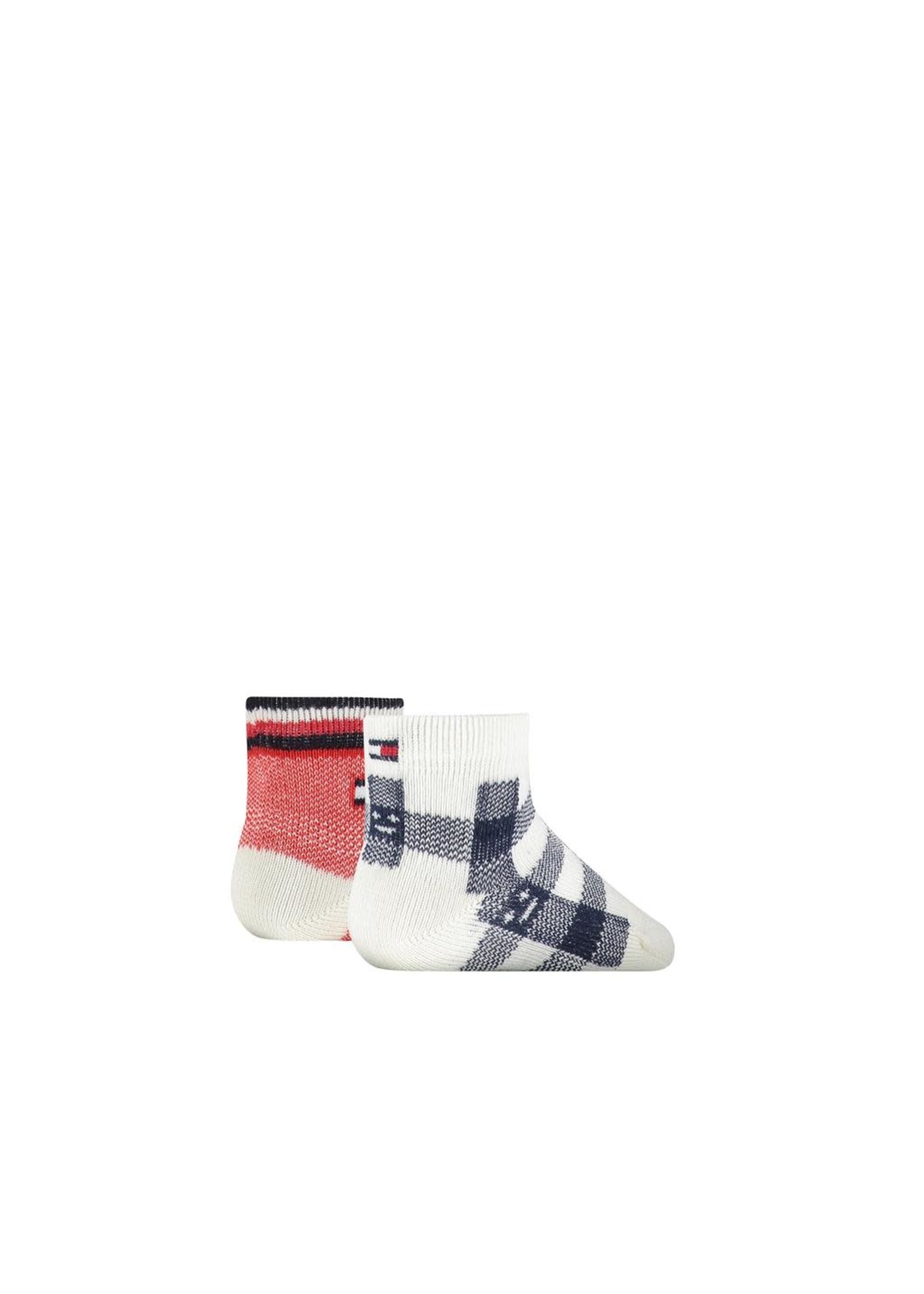 Tommy Hilfiger Tommy Hilfiger 2 paar  sokjes  donkerblauw  ruit