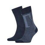 Tommy Hilfiger Tommy Hilfiger sokken  blauw rib