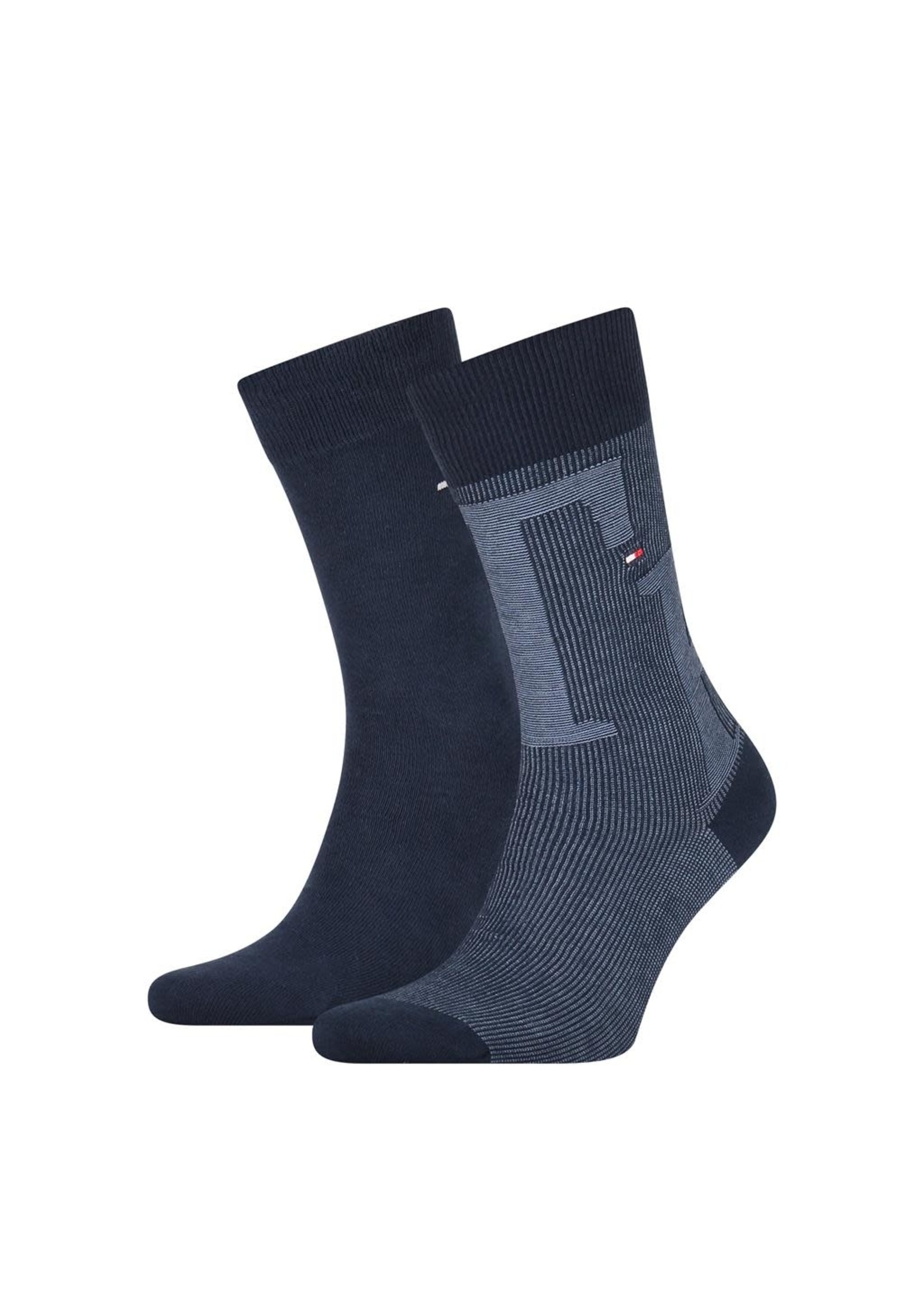 Tommy Hilfiger Tommy Hilfiger sokken  blauw rib