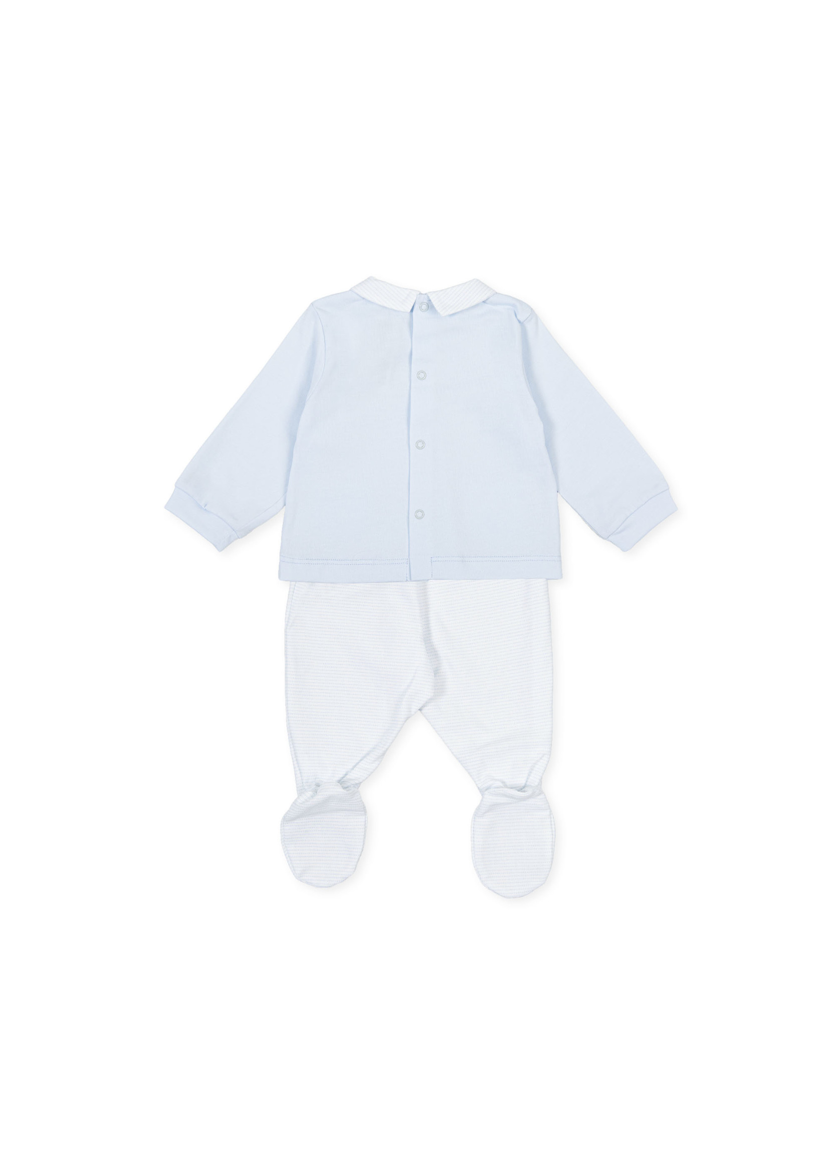 Tutto Piccolo Tutto Piccolo 2 PCS PYJAMA WITH FEET P.Alegrias SKY BLUE