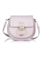 Tas  oud roze met gouden slotje