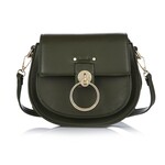 Tas  army green met goud slotje