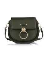 Tas  army green met goud slotje