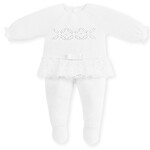 Mac Ilusion Mac Ilusion Traje 2P PURA DELICADEZA Bordado a mano Blanco