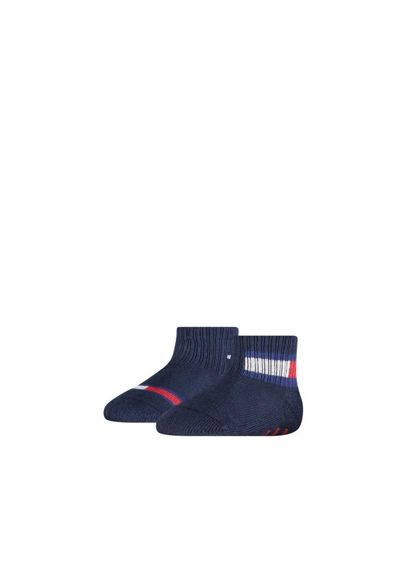 Tommy Hilfiger Tommy Hilfiger 2 paar  sokjes donkerblauw wit