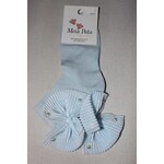 Meia Pata Meia Pata Kneesocks With Tule Bow With Pearls 11 Baby Blue