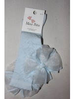 Meia Pata Meia Pata Kneesocks New Spike With Organza Bow 11 Baby Blue