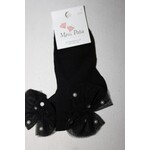 Meia Pata Meia Pata Short Socks Tule Bow With Pearls 05 Black