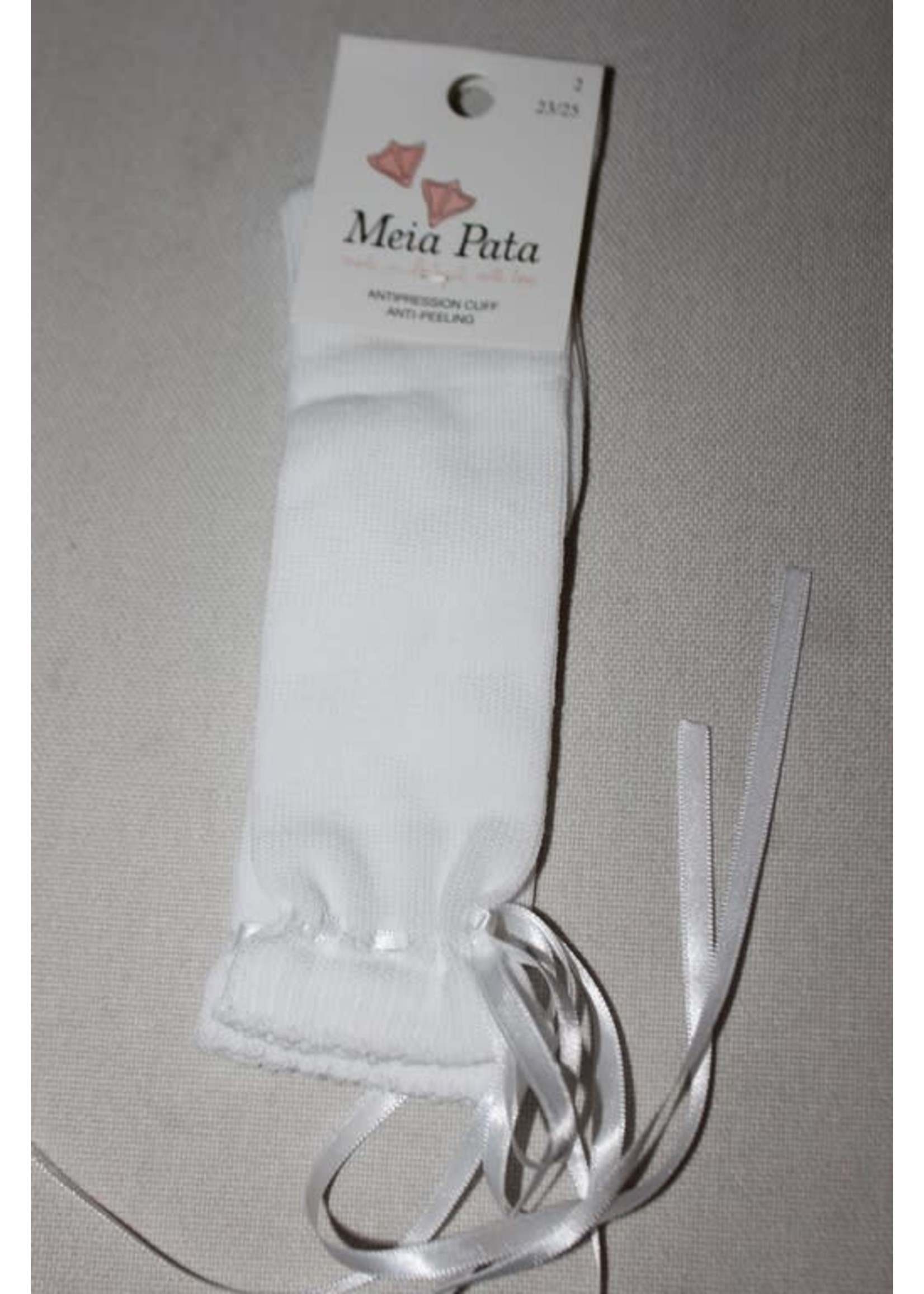 Meia Pata Meia Pata Kneesocks Dowel With Satin Wire 01 White