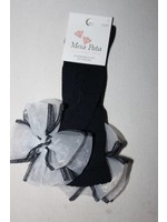 Meia Pata Meia Pata Kneesocks New Spike With Organza Bow 14 Navy Blue