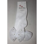 Meia Pata Meia Pata Short Socks Tule Bow With Pearls 35 Ivory