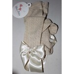 Meia Pata Meia Pata Tights Fish With Knot Satin Bow 33 Gold Lurex 33