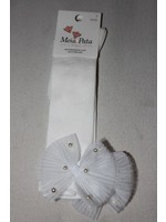 Meia Pata Meia Pata Kneesocks With Tule Bow With Pearls 01 White