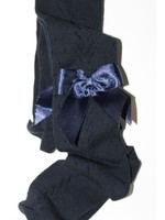 Meia Pata Meia Pata Tights New Spike With Satin Bow 14 Navy Blue