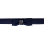 Your Little Miss Baby haarbandje met strik navy & sparkle