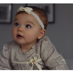 Your Little Miss Ivoorkleurig baby haarbandje met strik
