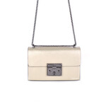 Tas LEER  goud met donkere ketting