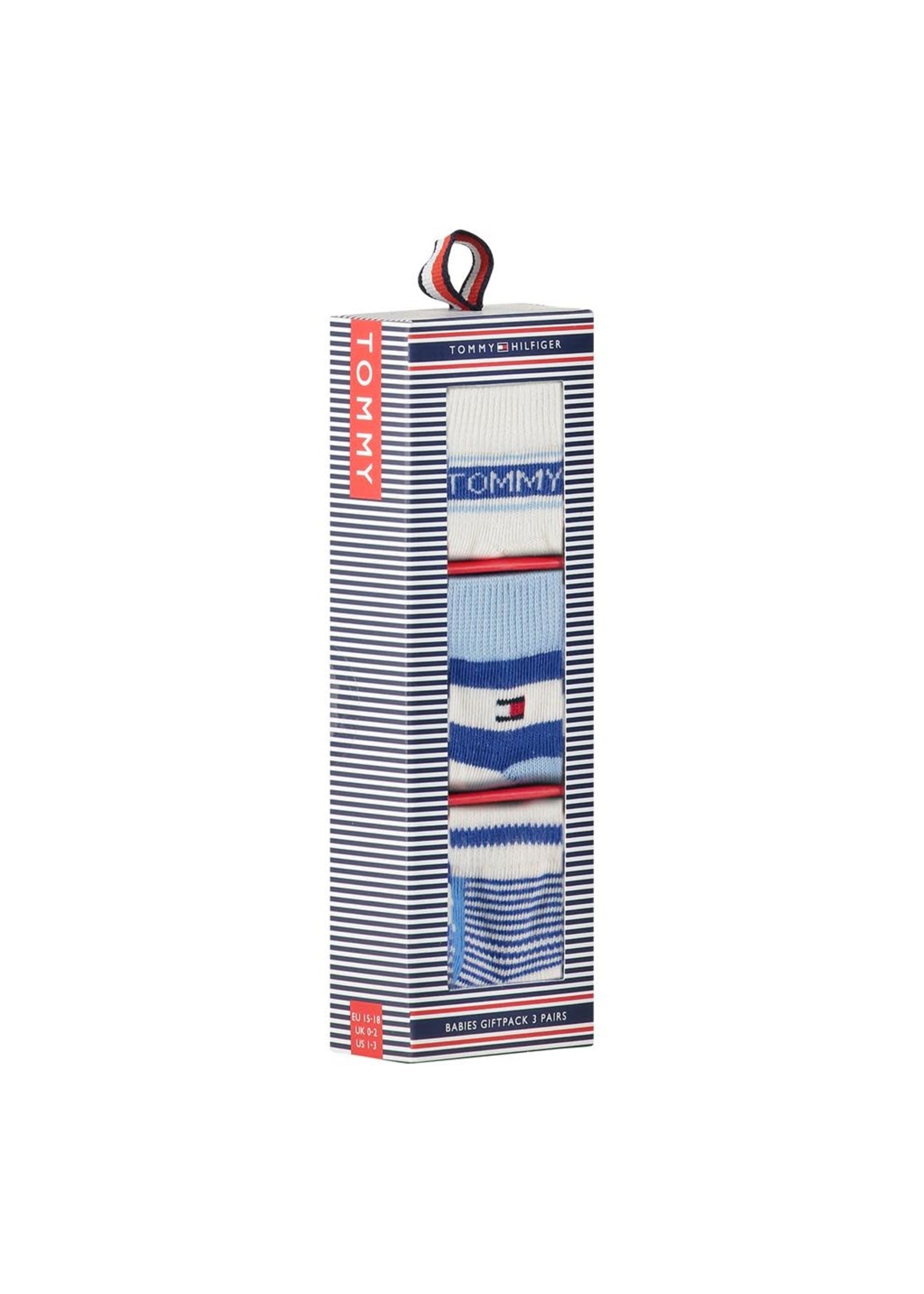 Tommy Hilfiger Tommy Sokjes kado verpakking  wit/licht blauw