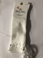 Meia Pata Meia Pata Kneesocks Dowel With Satin Wire 35 Ivory