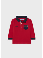 Mayoral Mayoral L/s Polo Red - 21 02139