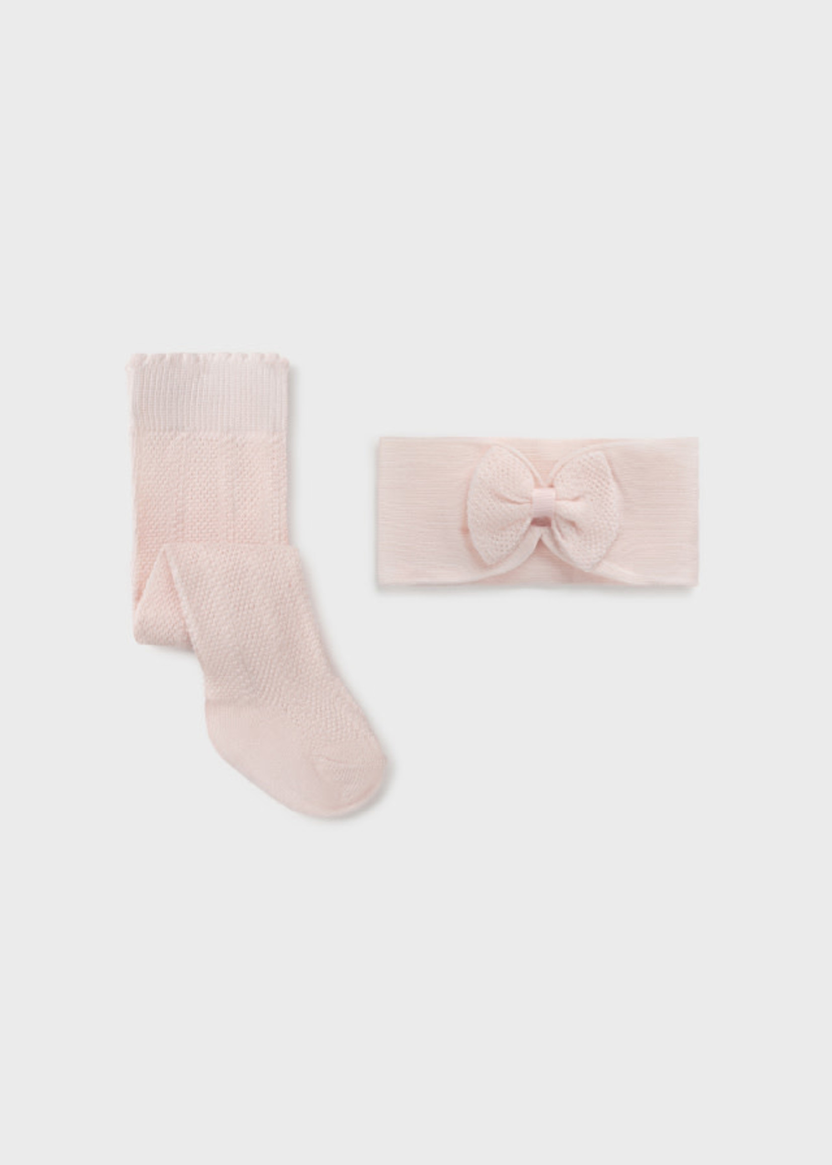 Mayoral Mayoral Tights with headband Baby Rose - 21 09414