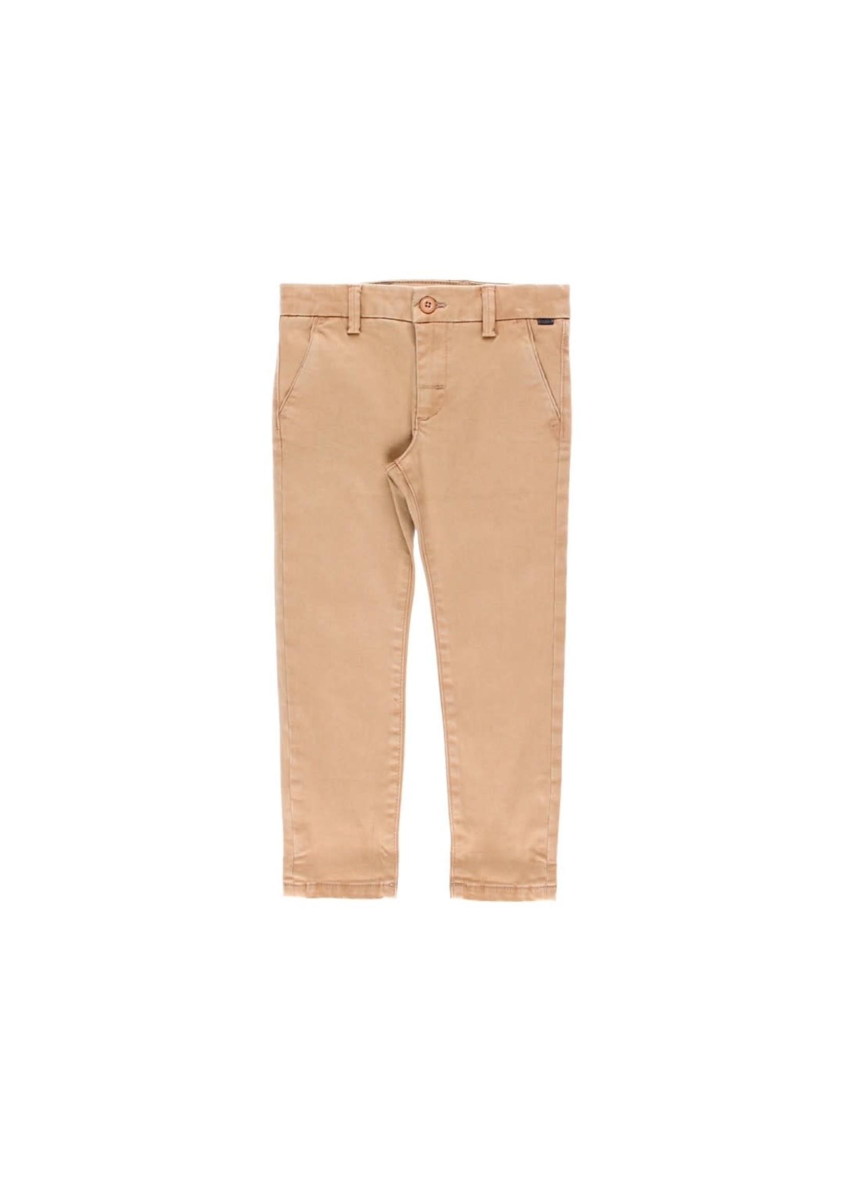 Boboli Boboli Stretch satin trousers for boy beig 733306