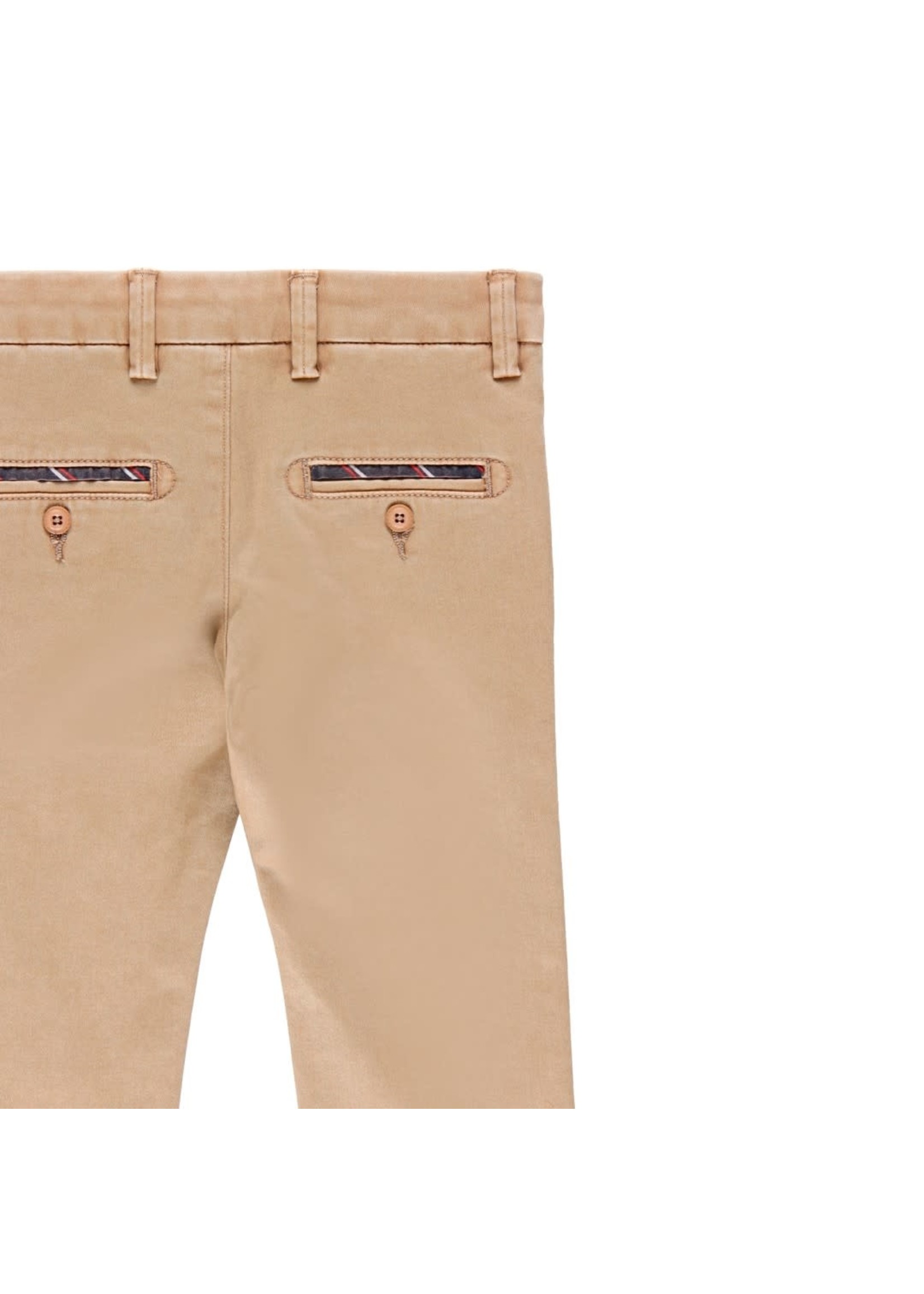 Boboli Boboli Stretch satin trousers for boy beig 733306