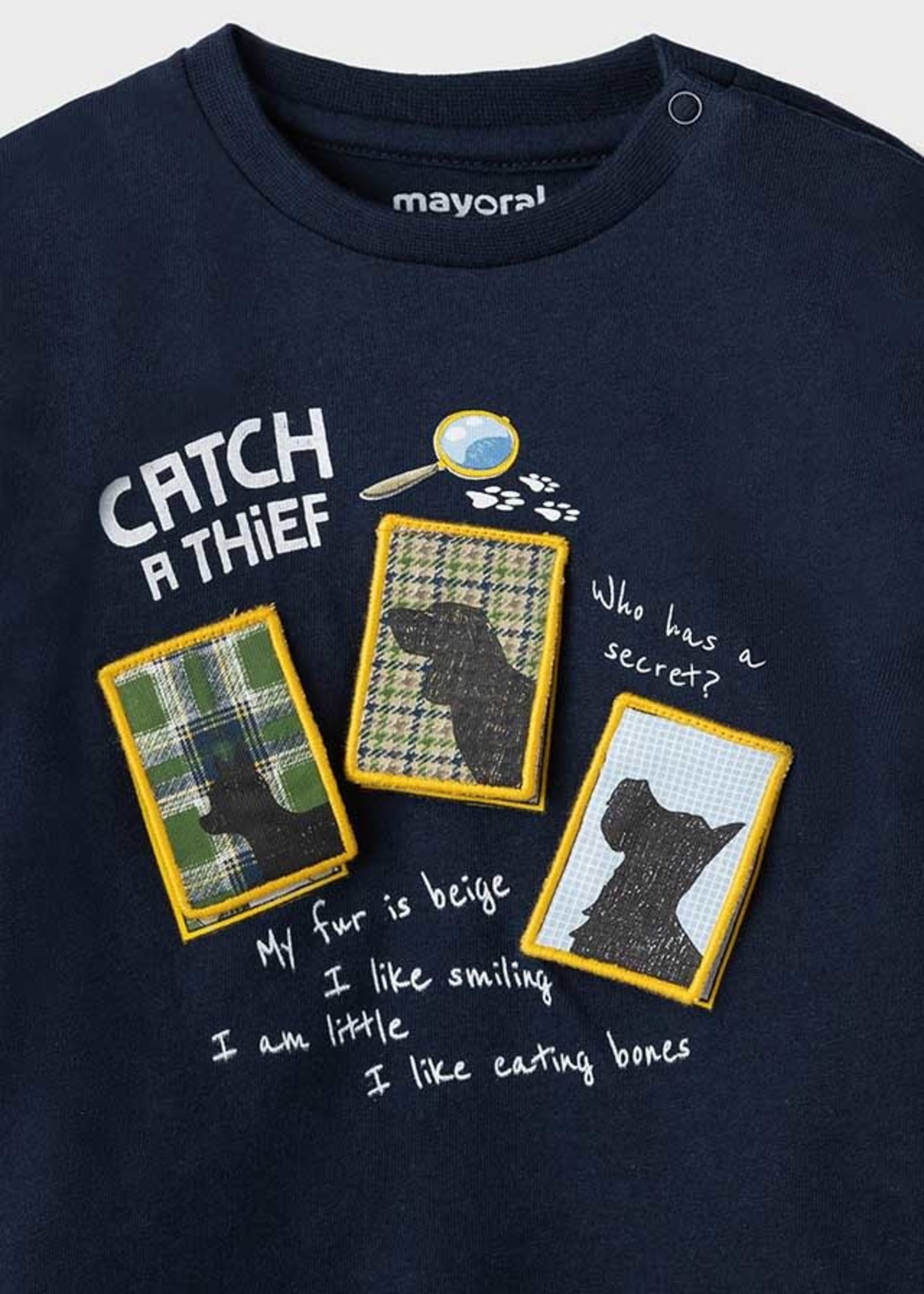 Mayoral Mayoral l/s tshirt play "secret" blue - 21 02069