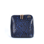 Tas blauw kroko