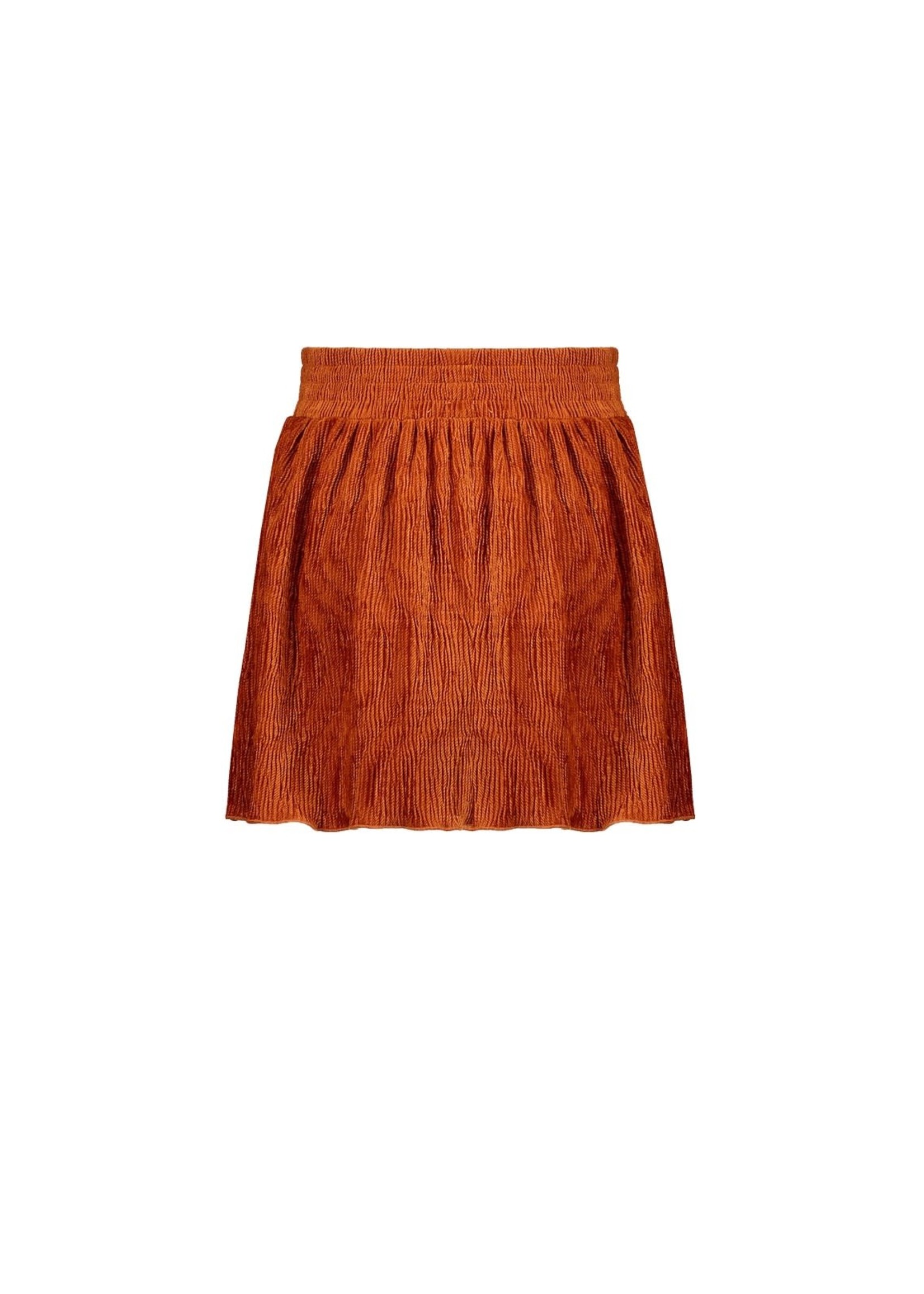 Nobell Nobell Nele crincle velvet skirt with placket at front Q108-3701 Piment