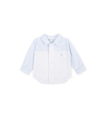 Tutto Piccolo Tutto Piccolo SHIRT Ginseng WHITE-SKY BLUE