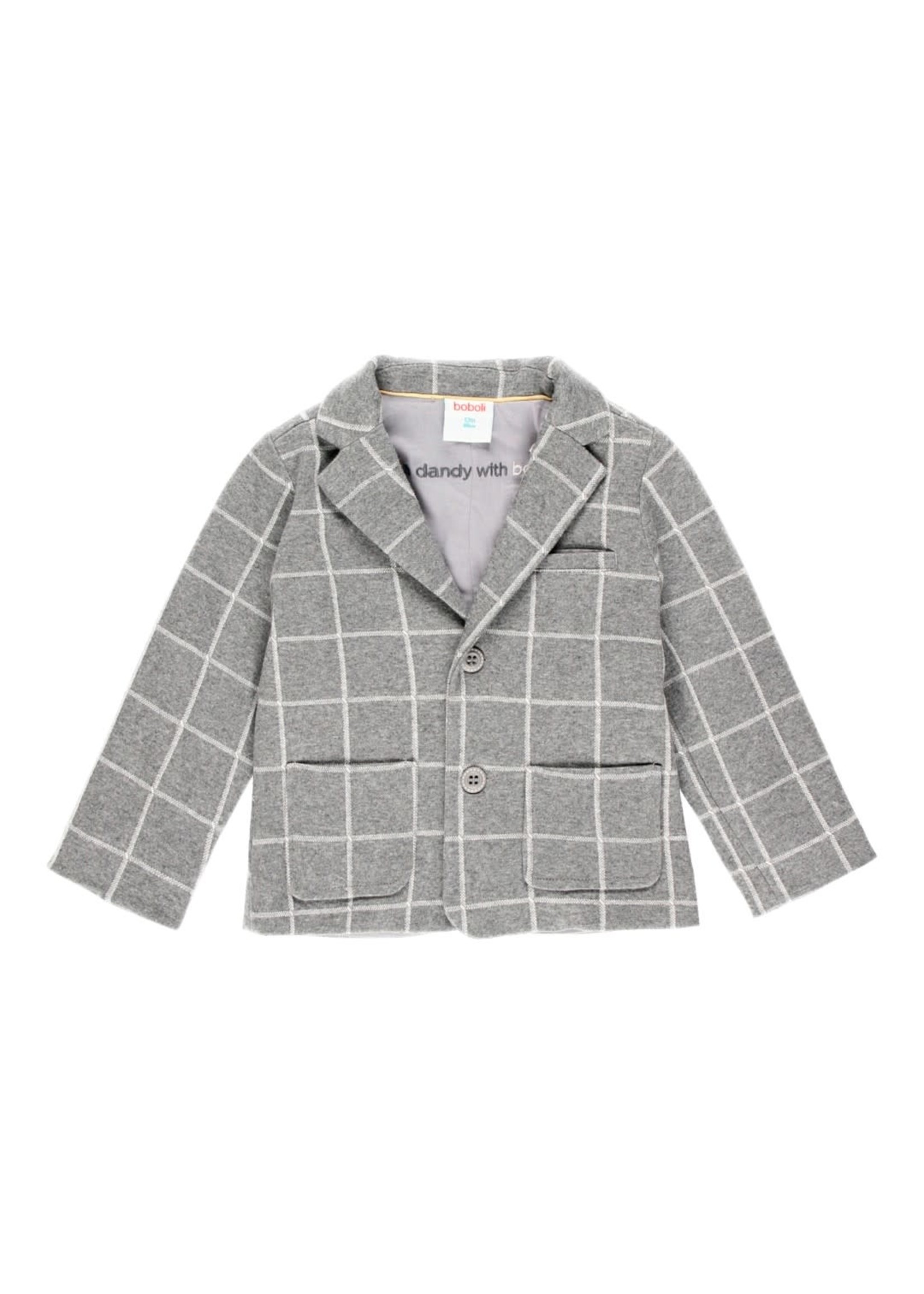 Boboli Knit blazer check for baby boy checks 713045