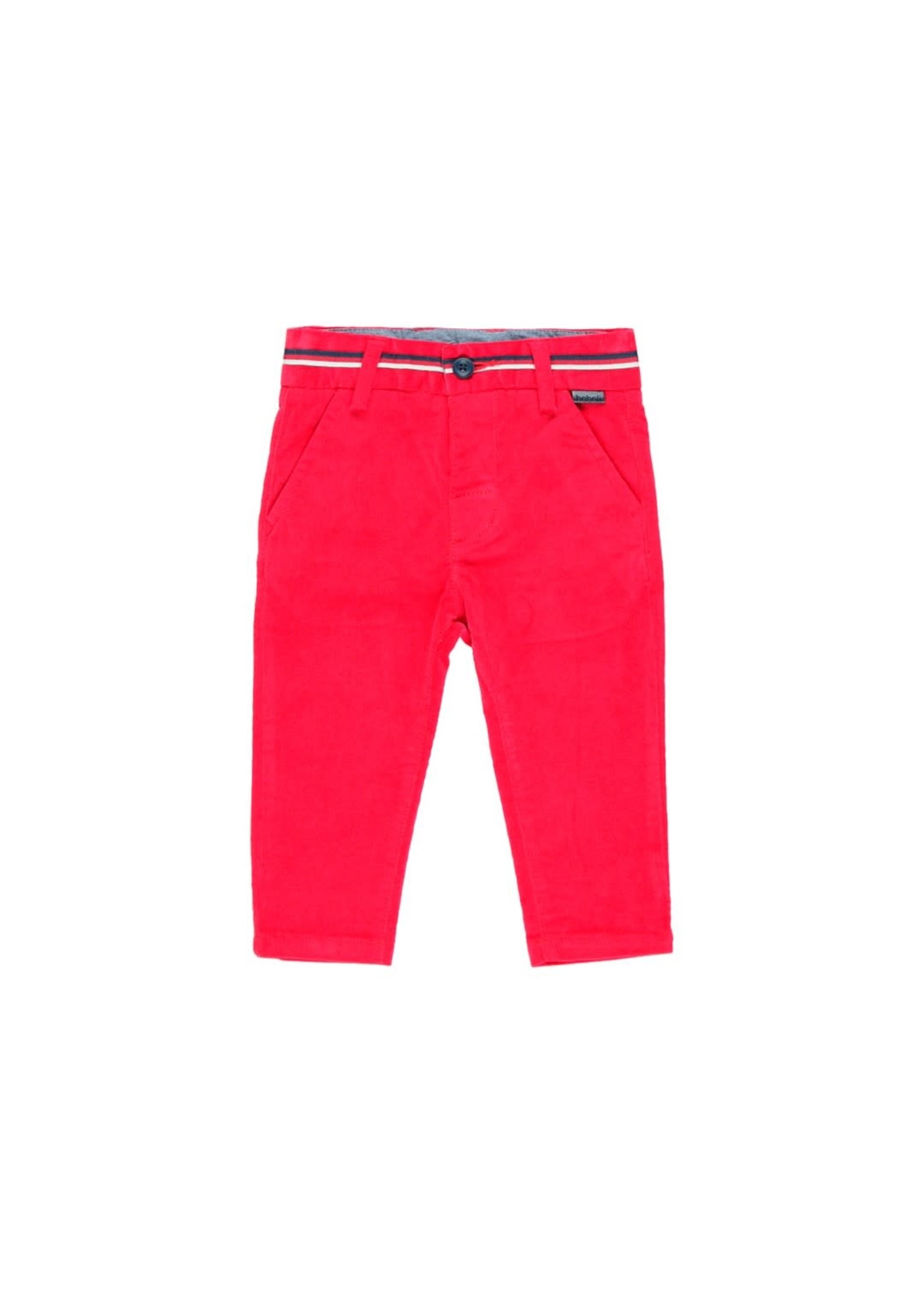 Boboli Microcorduroy trousers for baby boy berry 713012