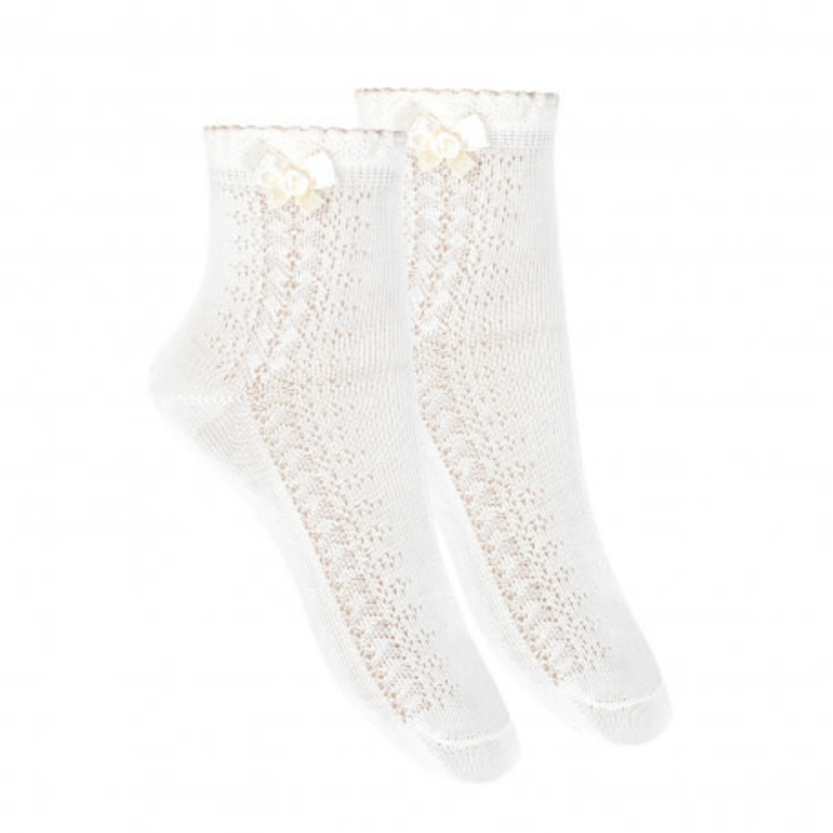 Condor Condor party Sokje off white met strikje