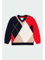 Boboli Boboli Knitwear pullover diamonds for baby boy