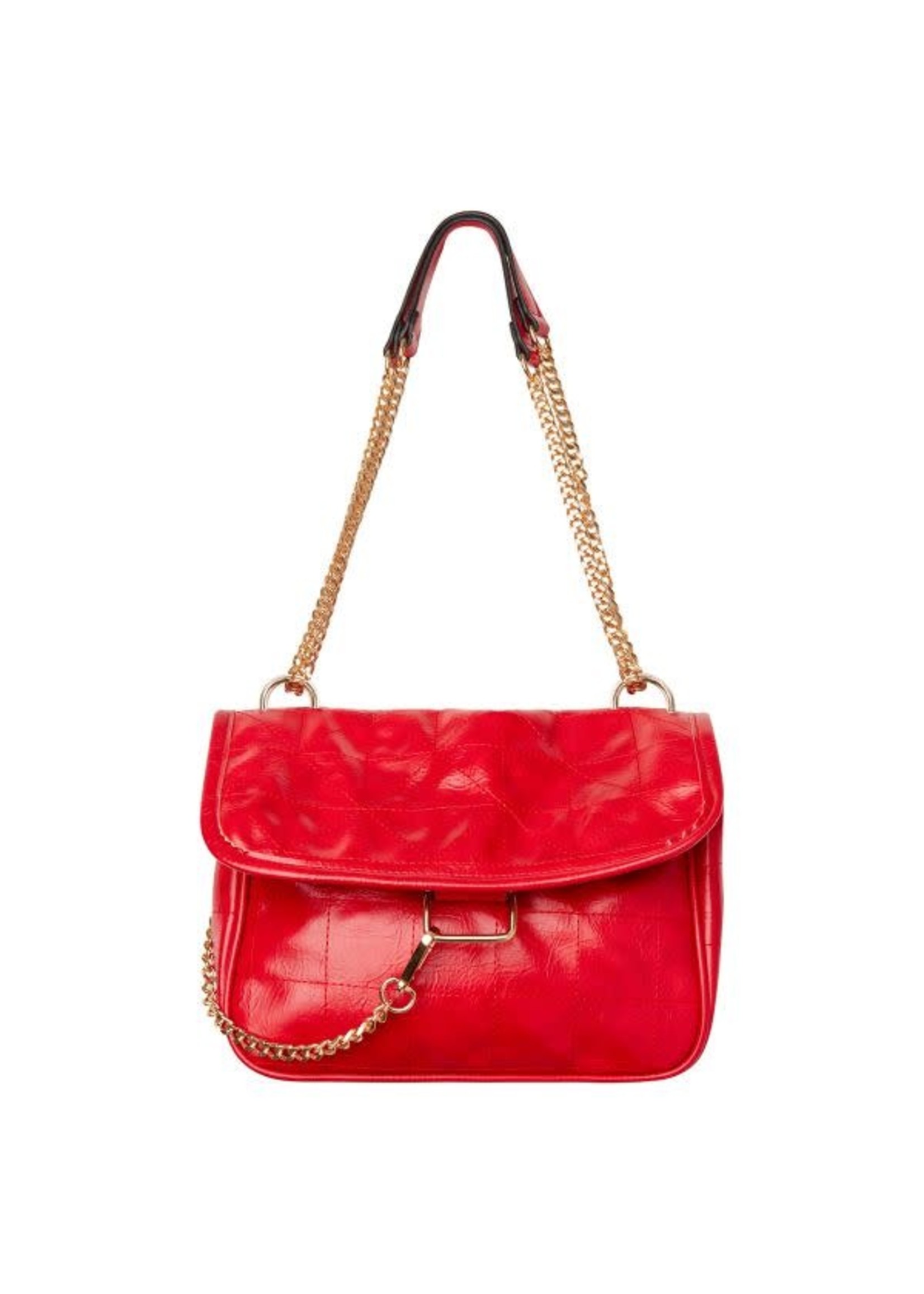 tas rood met ketting