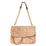 Tas beige met gouden schakelriem
