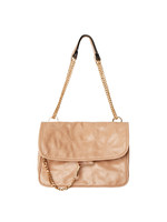 Tas beige met gouden schakelriem