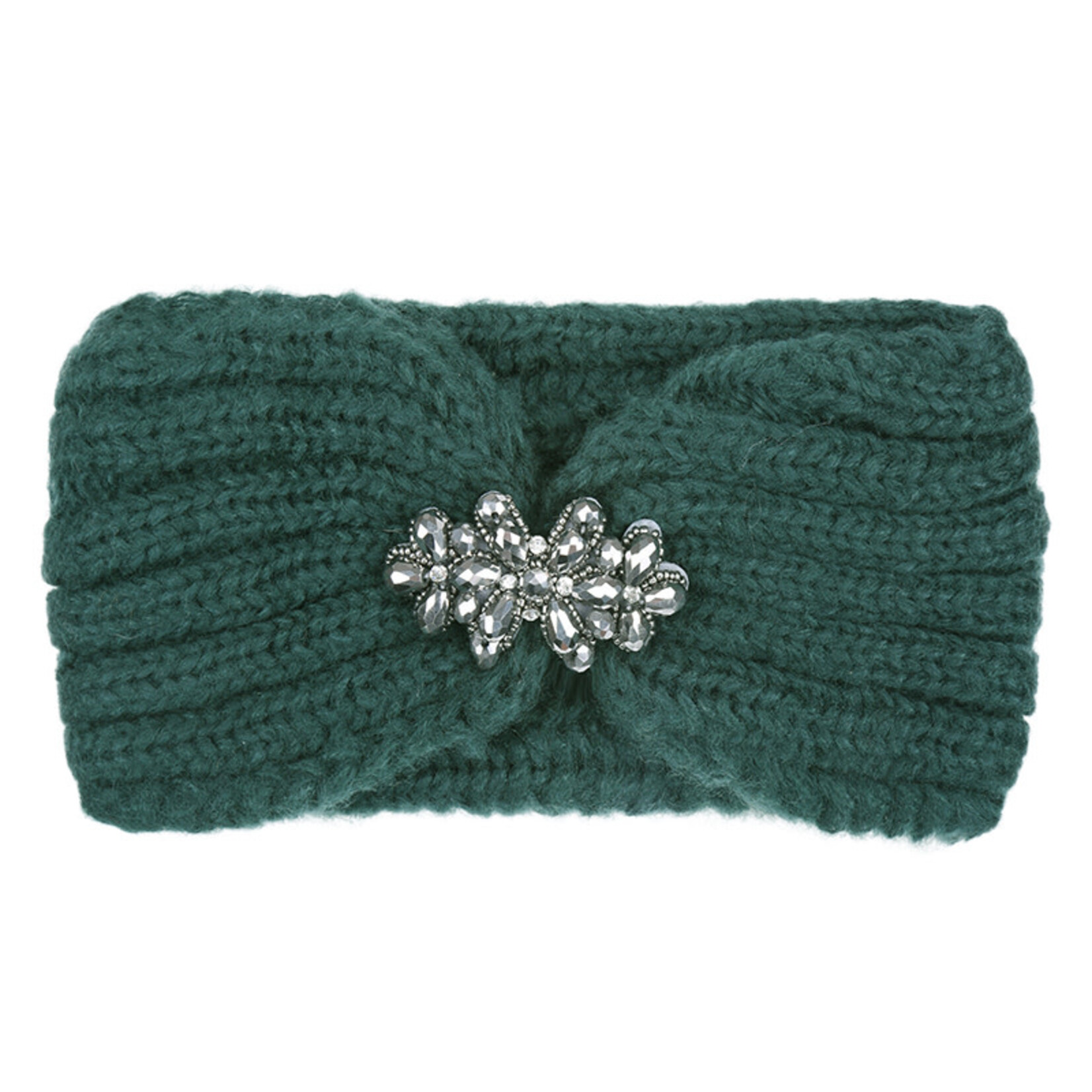Haarband groen met glitter