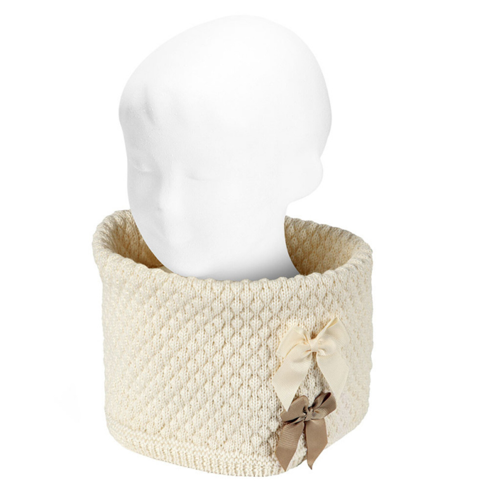 Condor Condor sjaal off white met strikken