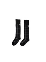 Le Chic Le Chic RILLI modern check knee socks C109-5922 Black