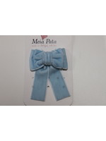 Meia Pata Meia Pata Hair Tie Velvet Channel Bow 11 Baby Blue