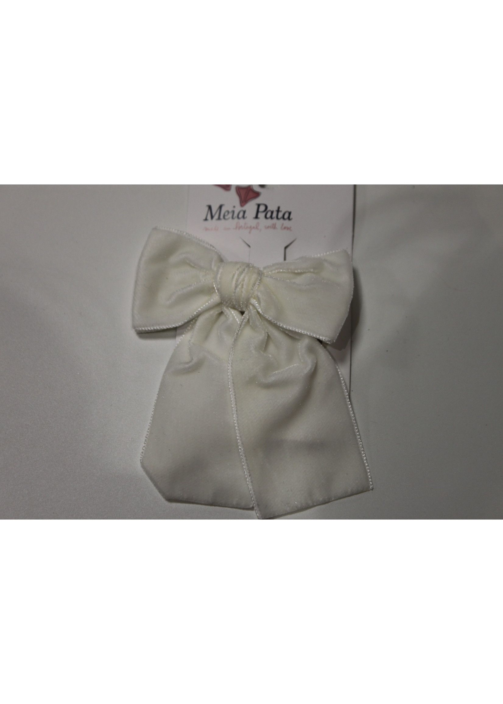 Meia Pata Meia Pata Velvet Hair Tie 35 Ivory