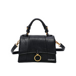 Tas  zwart met gouden ring