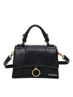 Tas  zwart met gouden ring