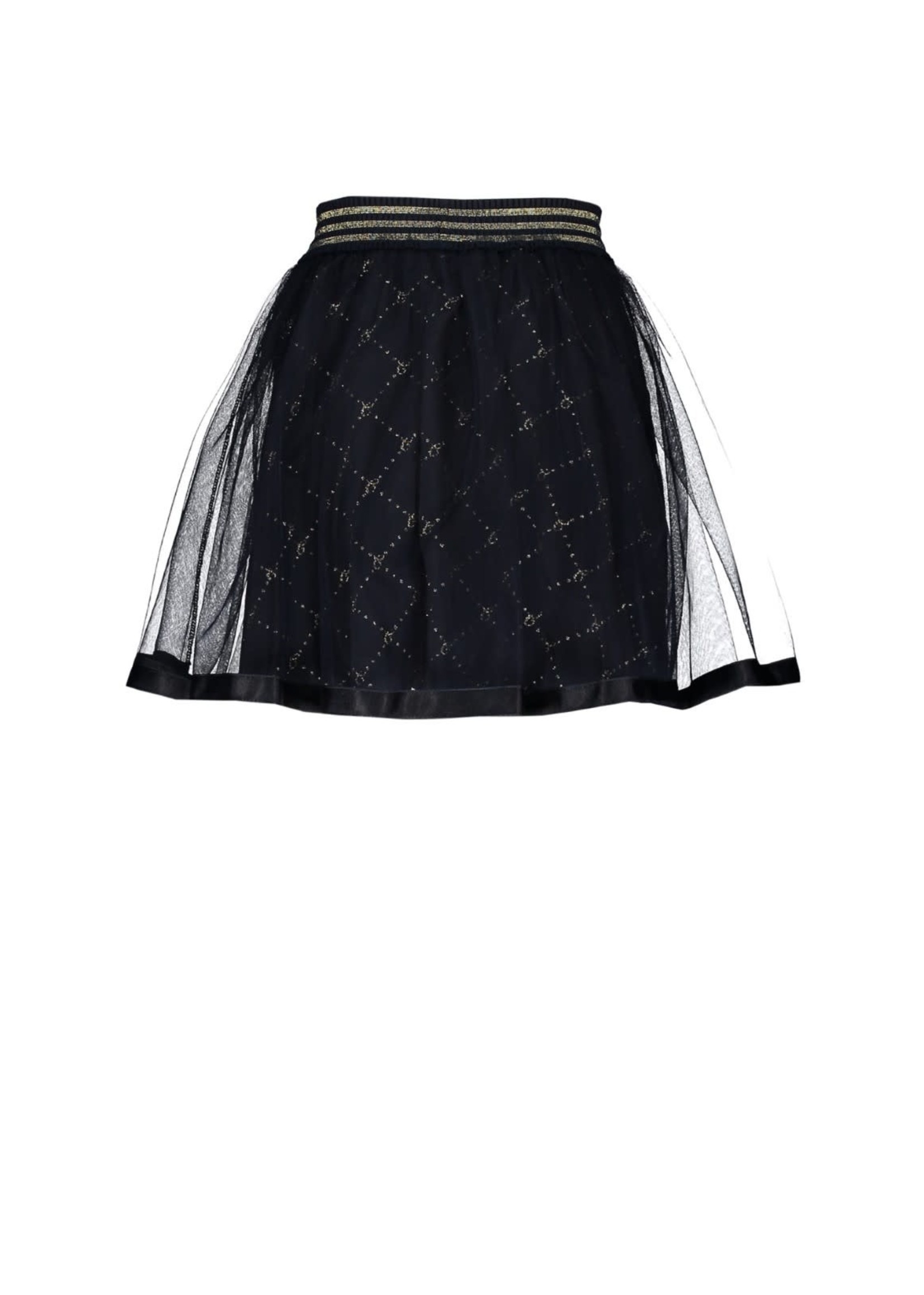 Le Chic Le Chic TAYLOR logo check petticoat C112-5701 Blue Navy