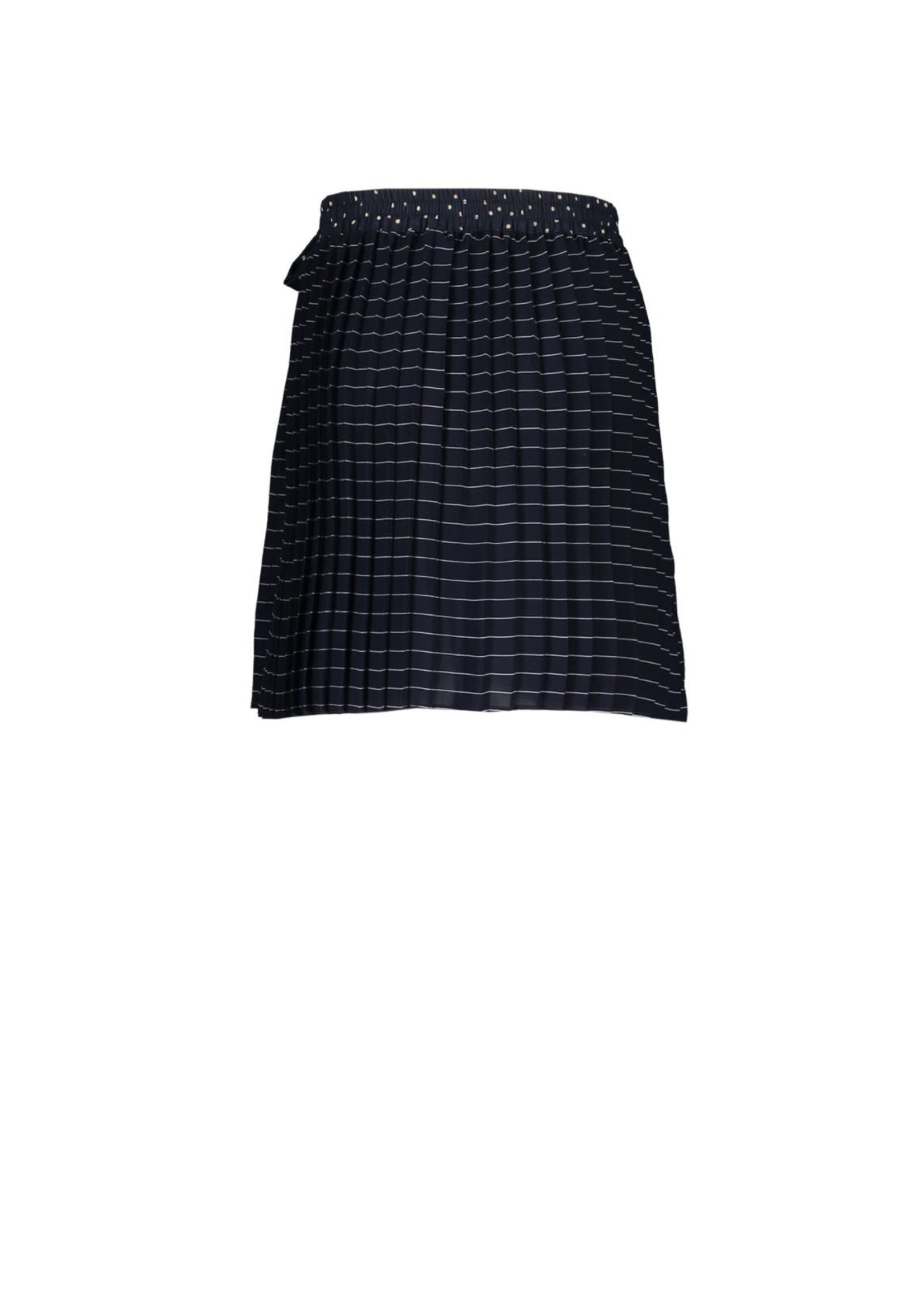 Le Chic Le Chic TOPSY pleated pin stripe skirt C112-5706 Blue Navy